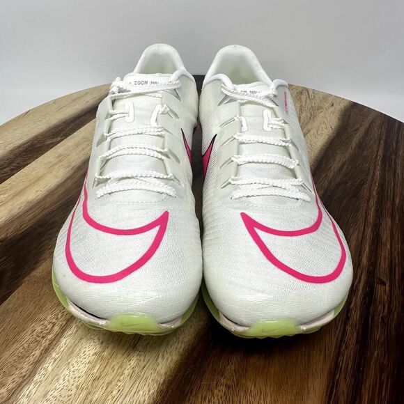 Nike Air Zoom Maxfly Men's Size 9.5 with Spikes Pink White Sail Track DH5359-100 - Picture 4 of 11